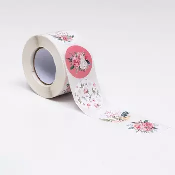 Наклейки в рулоне love,500 шт.,3.83.8 см