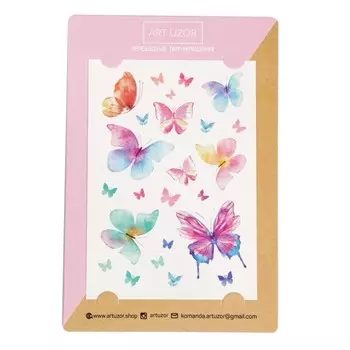 Наклейкитату butterfly, 14 21 см