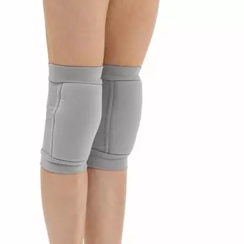 Наколенники для гимнастики и танцев grace dance, с уплотнителем, р. xs, 3-6 лет, цвет серый