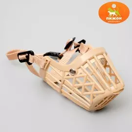 Намордник пластиковый № 2, ом 20 см, дн 6 см, ош 38-47 см, вес питомца 5 кг