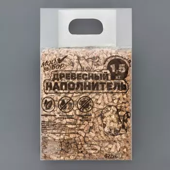 Наполнитель древесный для кошек,