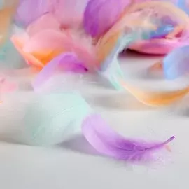 Наполнитель из перьев для шаров и подарков