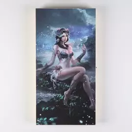 Нарды деревянные большие, настольная игра