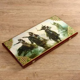 Нарды деревянные большие, с шашками