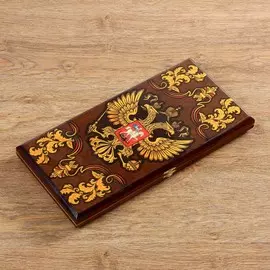 Нарды деревянные большие, настольная игра