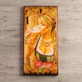 Нарды деревянные большие, с шашками