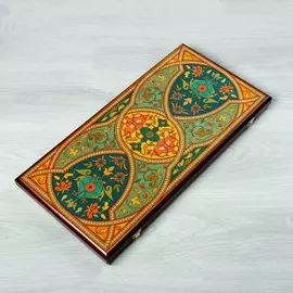 Нарды деревянные большие, с шашками