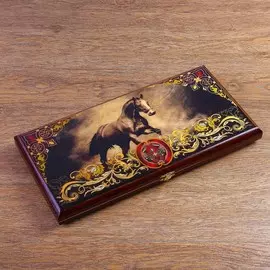 Нарды деревянные, настольная игра