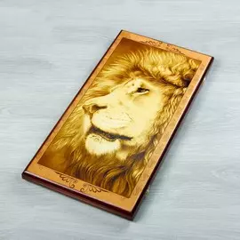 Нарды деревянные большие, с шашками