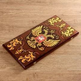 Нарды деревянные большие, с шашками