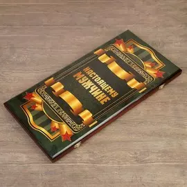 Нарды деревянные большие, с шашками