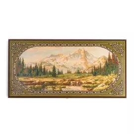 Нарды деревянные большие, настольная игра