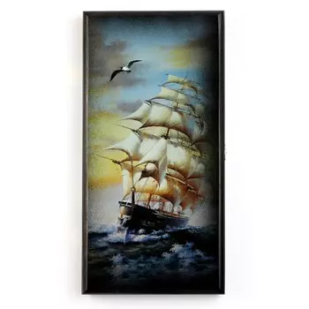 Нарды деревянные большие, настольная игра