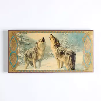 Нарды деревянные большие, настольная игра