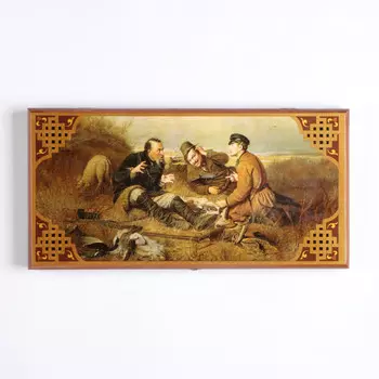 Нарды деревянные большие, настольная игра