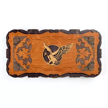 Нарды деревянные большие, резные, настольная игра