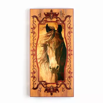 Нарды деревянные большие, с шашками