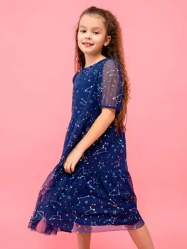 Нарядное платье в расцветке