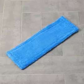 Насадка для плоской швабры доляна арт. 2803177, 3556949, 55×18,5 см, микрофибра, цвет синий