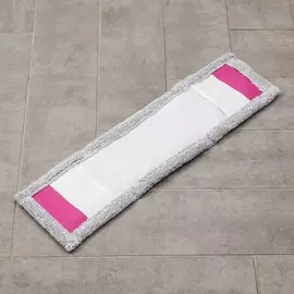 Насадка для плоской швабры арт. 5152635, 57×15 см, микрофибра, цвет светло-серый