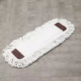 Насадка для плоской швабры арт. 5152636, 57×15 см,микрофибра, длинный ворс, цвет белый