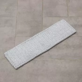 Насадка для плоской швабры, 4112 см, микрофибра, серая