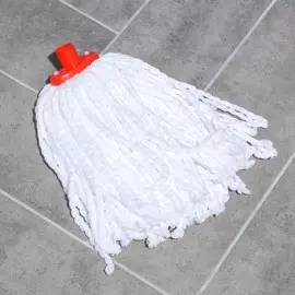 Насадка для швабры верёвочная доляна, микрофибра, 100 гр, цвет белый