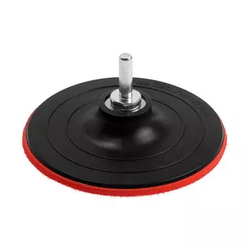 Насадка с липучкой для дрели и ушм лом, м14, с адаптером, твердая, 125 мм