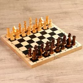 Настольные игры 3 в 1: шахматы, шашки, нарды, деревянные, большие, 2929 см