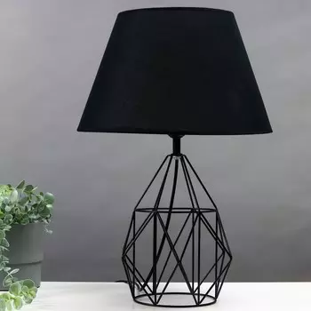 Настольная лампа 16782/1 e27 40 вт черный 222248 см risalux