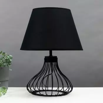 Настольная лампа 16785/1 e27 40вт черный 22,5х22,5х38,5 см risalux