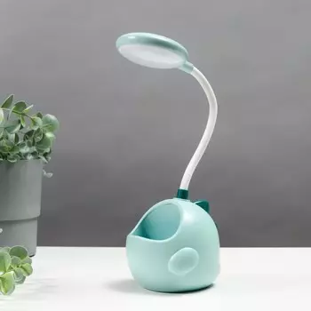 Настольная лампа 16807/1gn led 5вт usb зеленый 9х10х28 см risalux
