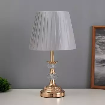 Настольная лампа 16884/1 е27 40вт золото 22х22х35 см risalux
