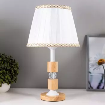 Настольная лампа ариса e27 40вт белый 25х25х42,5 см risalux