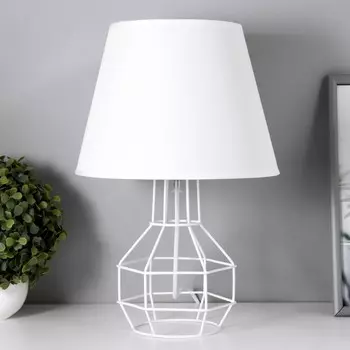 Настольная лампа бойл e27 40 вт белый 252540 см risalux