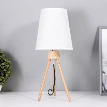 Настольная лампа илария e27 40 вт светлое дерево 161637.5 см risalux