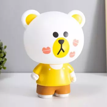 Настольная лампа мишки e14 15вт бело-желтый 10х15х19,5 см risalux