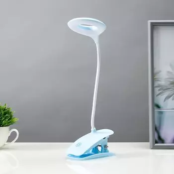 Настольная лампа сенсорная 16751/1 led 2 вт 6000к usb акб синий 14.5641 см risalux