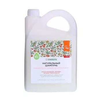 Натуральный бессульфатный шампунь synergetic максимальное питание и восстановление, 3,5 л