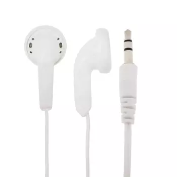 Наушники luazon vbt 1.0, проводные, вкладыши, jack 3.5 мм, кабель 93 см, белые