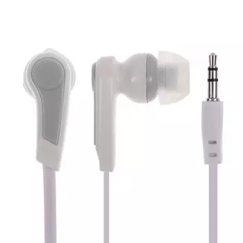 Наушники luazon w-26, проводные, вакуумные, jack 3.5 мм, кабель 1.15 м, белые