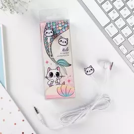 Наушники проводные в коробке,