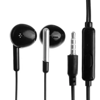 Наушники r-8, проводные, вкладыши, микрофон, jack 3.5 мм, кабель 1 м, черные