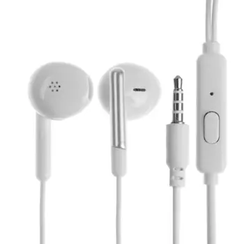 Наушники r-8, проводные, вкладыши, микрофон, 1 м, jack 3.5 мм, белые