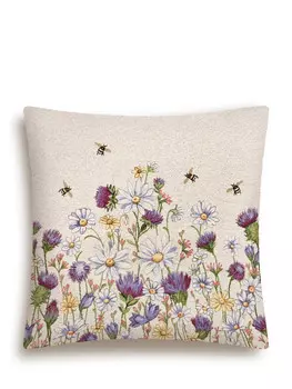 Наволочка "Чертополох и пчелки", 45х45