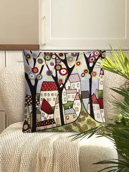 Наволочка "Домики", 45х45 см