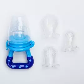 Ниблер с силиконовыми сеточками, размеры s, m, l, в футляре, голубой