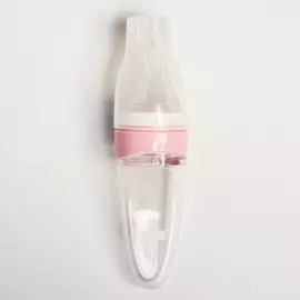 Ниблер силиконовый, с силиконовой сеточкой, цвет розовый