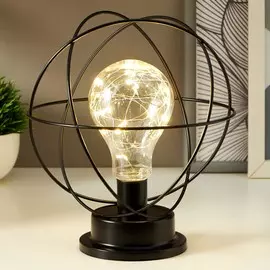 Ночник 16127/1 led от батареек 3хаа черный 20х20х23 см