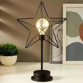 Ночник 16128/1 led от батареек 3хаа черный 112236.5 см risalux